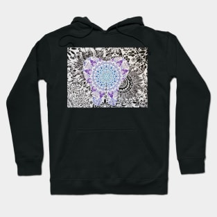 Purple tooth mandala Hoodie